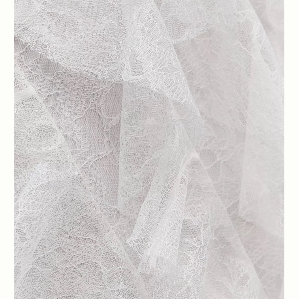 BHLDN White Lace Ruffle Dress - Picture 8 of 11